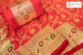 Red Banarasi Bridal Saree - MIRASILKS Red Banarasi Bridal Saree